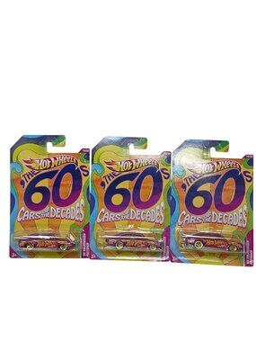 3 Hot Wheels 69 Volkswagen Fastback Cars Of The Decades Series NEW #D-22